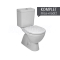 Jika LYRA PLUS WC-kombi stojace, zvislý odpad, bočné napúšťanie, vr.nádržky,biele 2411