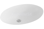 Villeroy & Boch Evana, umývadlo k zabudování zespodu, 615 x 415 mm biela Alpin