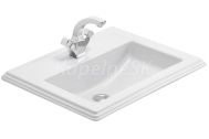Villeroy & Boch Hommage, Zápustné umývadlo 630 x 525 mm biela Alpin Ceramicplus