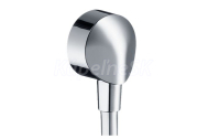 Hansgrohe 27458000 FIXFIT Stenové pripojenie FixFit E s ochranou proti spätnému toku,chróm