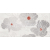 Cersanit GRISSA White Flower 29,7X60 G1 obklad-dekor lesklý, OD692-002,1.tr.