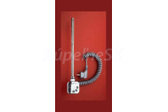 PMH HT2 elektrická vykurovacia tyč s termostatom 400W,lesklá metalick strieborná,skrú