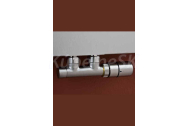 PMH Ventil TWIN pre napojenie kúpeľ.radiátorov na stred radiátora s roztečou 50mm, nerez