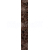 Cersanit FLORES listela BROWN BORDER SILVER 5X35