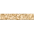 Cersanit FLORES listela CREAM BORDER GOLD 5X25