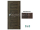 PORTA Doors SET Rámové dvere VERTE PREMIUM A.0 Plné, 3Dfólia Dub Šarlátový+zárubeň