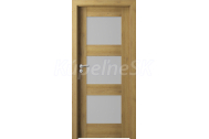 PORTA Doors SET Rámové dvere VERTE PREMIUM B.3 skloMat, 3Dfólia Dub Prírodný+zárubeň