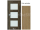 PORTA Doors SET Rámové dvere VERTE PREMIUM B.3 skloMat, 3Dfólia Dub Prírodný+zárubeň