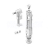 Jika PURE Dual Flush splachovací mechanismus pre nádrže spodný prívod vody,plastová nápusť