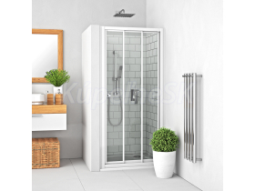 Roth PD3N 90x190cm posuvné sprchové dvere do niky, Brillant/Transparent