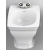 Artceram CIVITAS Závesný bidet 36x54cm biela