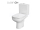 Cersanit COLOUR 010 WC-kombi, CleanOn, vodor.odp, prívod vody z boku, Biela K103-026