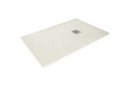 Aquatek TOP Obdĺžniková sprchová vanička liaty mr.120x80,nízka samon,Krémováasifónakrytka