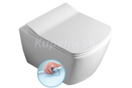 Sapho GLANC závesná WC misa, Rimless, 37x51,5 cm, biela EG321-elegant