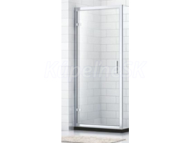 SAMTEK dvere do niky QUIDO krídlové 100x185,Univerz, rám lesklý Al,sklo 6mm číre SANS-PORE