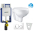 Geberit SET Kombifix 110.302.00.5 +WCzávesné BAU CERAMIC Rimless +sedSC+ Sigma20 Biela/Chr