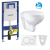 Geberit SET Duofix 111.300.00.5 +WCzávesné BAU CERAMIC Rimless +sedSC+ Sigma01 Biela