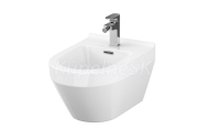 Cersanit CREA Bidet závesný 35,5x33x51,5cm, Biela Oválny K114-009