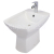 Cersanit CARINA Bidet stojaci 35,5x52,5cm s otvorom pre batériu, Biela K31-063