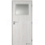 Doornite CPL-Deluxe laminátové interiérové dvere 1/3 SKLO, Brest Biely