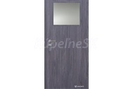 Doornite CPL-Deluxe laminátové interiérové dvere 1/3 SKLO, Fleewood Lávovošedý