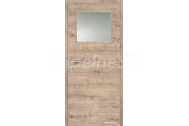 Doornite CPL-Deluxe laminátové interiérové dvere 1/3 SKLO, Dub Prírodný Horizont