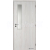 Doornite CPL-Deluxe laminátové interiérové dvere VERTIKUS SKLO, Brest Biely