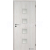 Doornite CPL-Deluxe laminátové interiérové dvere QUADRA SKLO, Brest Biely
