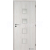 Doornite CPL-Deluxe laminátové interiérové dvere QUADRA 2 SKLO, Brest Biely