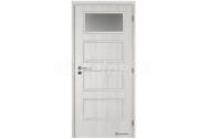 Doornite CPL-Deluxe laminátové interiérové dvere DOMINANT 1 SKLO, Brest Biely, DTD