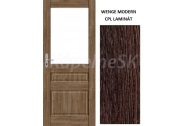 ImperioDoor interiérové rámové dvere ELEGANT1, Sklo, CPL Laminát Wenge Modern