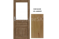 ImperioDoor interiérové rámové dvere ELEGANT1, Sklo, CPL Laminát Dub Klasik