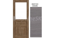 ImperioDoor interiérové rámové dvere ELEGANT1, Sklo, ECOLINE Grafit Eco