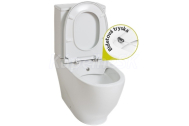 Creavit MAR kombi WC s integrovanou bidetovou tryska, bez splach okruhu Rim-OFF,odpad uni