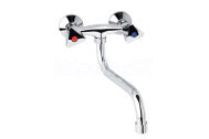 Mereo Drezová nástenná batéria, Kasia, 100 mm, s ramienkom rúrkovým o 18 mm - 200 mm, chró