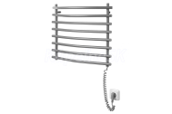 Aqualine Elektrický sušiak uterákov, 570x465 mm, 72 W, šedý hliník - metalíza (RAL9007)