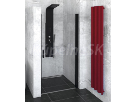Polysan ZOOM LINE BLACK sprchové dvere do niky 90x190 cm Číre/Čierna Lietacie dv.