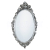 Sapho DESNA zrkadlo v ráme, 80x100cm, strieborná Antique