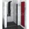 Polysan ZOOM LINE BLACK sprchové dvere do niky 80x190 cm Číre/Čierna Lietacie dv.