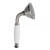 Sapho EPOCA Ručná sprcha, 220mm, brúsený nikel-biela