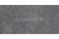 Rako DAK84588 KAAMOS dlažba Čierna 39,8x79,8x1cm matná reliéf, rektifikovaná, mrazuvzd,R10
