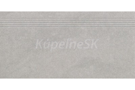 Rako DCP84587 KAAMOS dlažba-schodovka Šedá 39,8x79,8x1cm matná, rektifik, mrazuvz,R10,1.tr