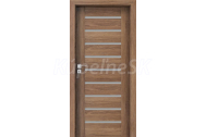 PORTA Doors SET Rámové dvere KONCEPT A9, sklo Matné, 3D fólia Dub Kalifornia + zárubňa