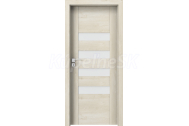PORTA Doors SET Rámové dvere KONCEPT H4, sklo Matné, 3D fólia Dub Škandinávsky + zárubňa