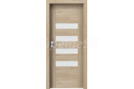 PORTA Doors SET Rámové dvere KONCEPT H4, sklo Matné, 3D fólia Dub Klasický + zárubňa