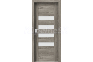 PORTA Doors SET Rámové dvere KONCEPT H4, sklo Matné, 3D fólia Dub Sibírsky + zárubňa