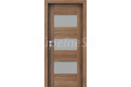 PORTA Doors SET Rámové dvere KONCEPT K3, sklo Matné, 3D fólia Dub Kalifornia + zárubňa