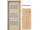 PORTA Doors SET Rámové dvere KONCEPT K3, sklo Matné, 3D fólia Buk Škandinávsky + zárubňa