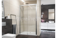 Aquatek DYNAMIC B2 Sprchové dvere do niky 180x195cm, PRAVÉ, posuvné dv., chróm, číre