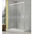 SanSwiss CADURA CAS2 Posuvné dvere SoftClose do niky/rohový kút,130x200 Ľavé Aluchró/Číre